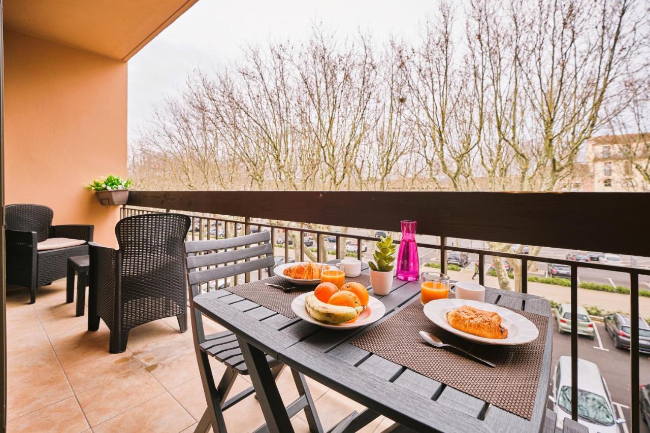 Tout Confort ! Climatisation, Centre-Ville, Parking, Terrasse, Wifi, Netflix การ์กาซอน ภายนอก รูปภาพ